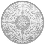 vidaXL Covor de exterior, ARAKIL gri deschis, Ø120 cm, PP vidaXL Covor de exterior, ARAKIL gri deschis, Ø120 cm, PP
