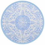 vidaXL Covor de exterior, ARAKIL bleu, Ø160 cm, PP vidaXL Covor de exterior, ARAKIL bleu, Ø160 cm, PP
