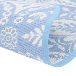 vidaXL Covor de exterior, ARAKIL bleu, Ø160 cm, PP vidaXL Covor de exterior, ARAKIL bleu, Ø160 cm, PP