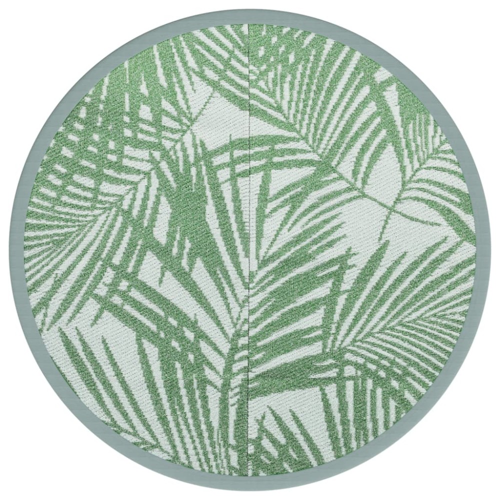 vidaXL Covor de exterior, ARAKIL verde, Ø120 cm, PP