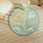vidaXL Covor de exterior, ARAKIL verde, Ø120 cm, PP