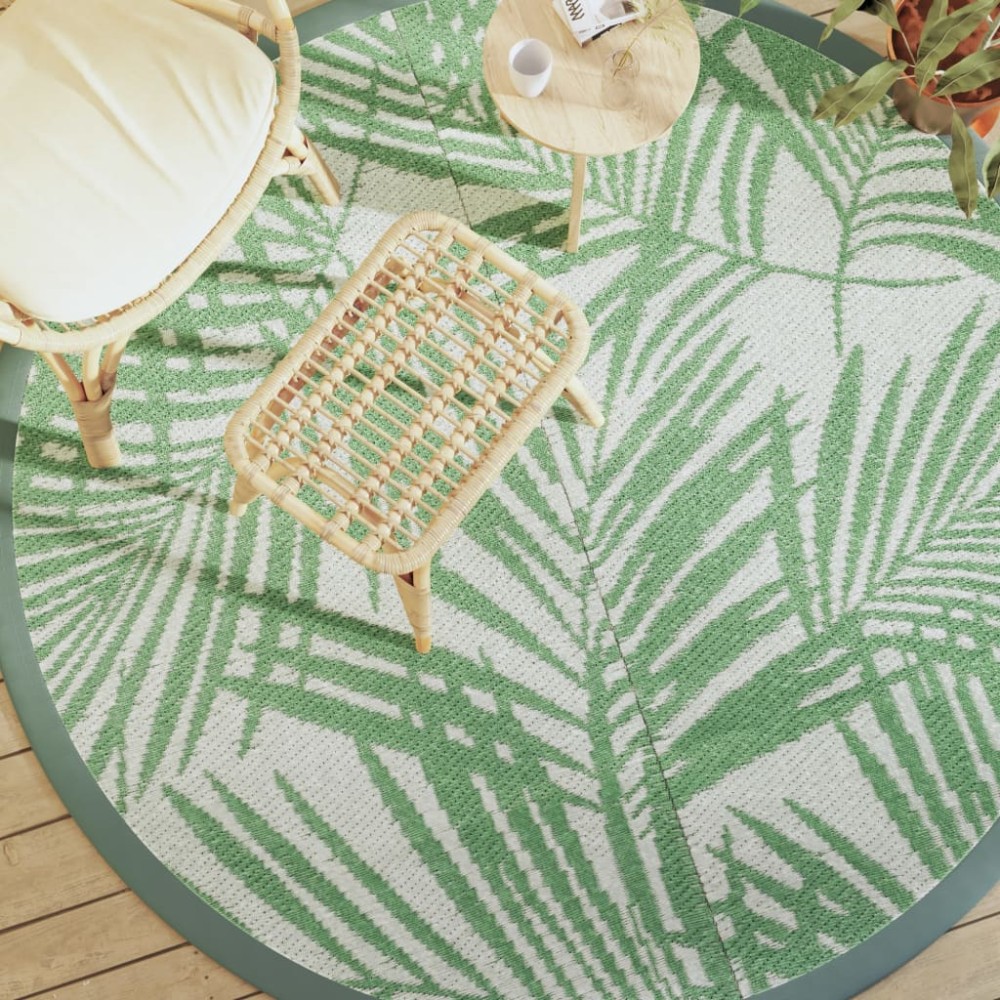 vidaXL Covor de exterior, ARAKIL verde, Ø200 cm, PP