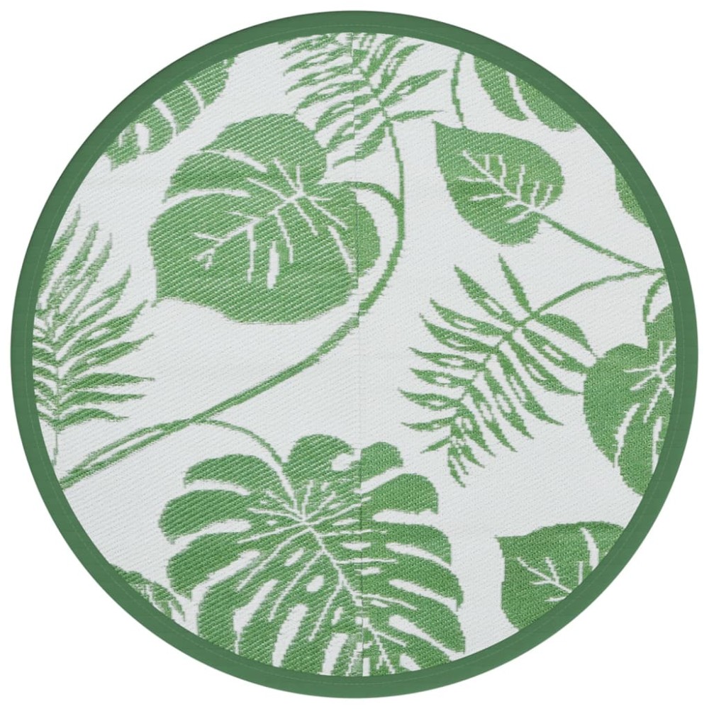 vidaXL Covor de exterior, ARAKIL verde, Ø120 cm, PP