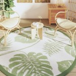 vidaXL Covor de exterior, ARAKIL verde, Ø200 cm, PP vidaXL Covor de exterior, ARAKIL verde, Ø200 cm, PP