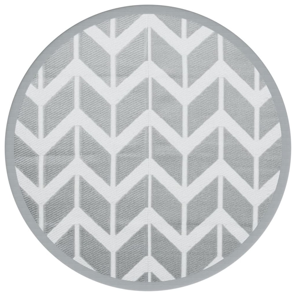 vidaXL Covor de exterior, ARAKIL gri, Ø160 cm, PP