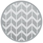 vidaXL Covor de exterior, ARAKIL gri, Ø160 cm, PP vidaXL Covor de exterior, ARAKIL gri, Ø160 cm, PP