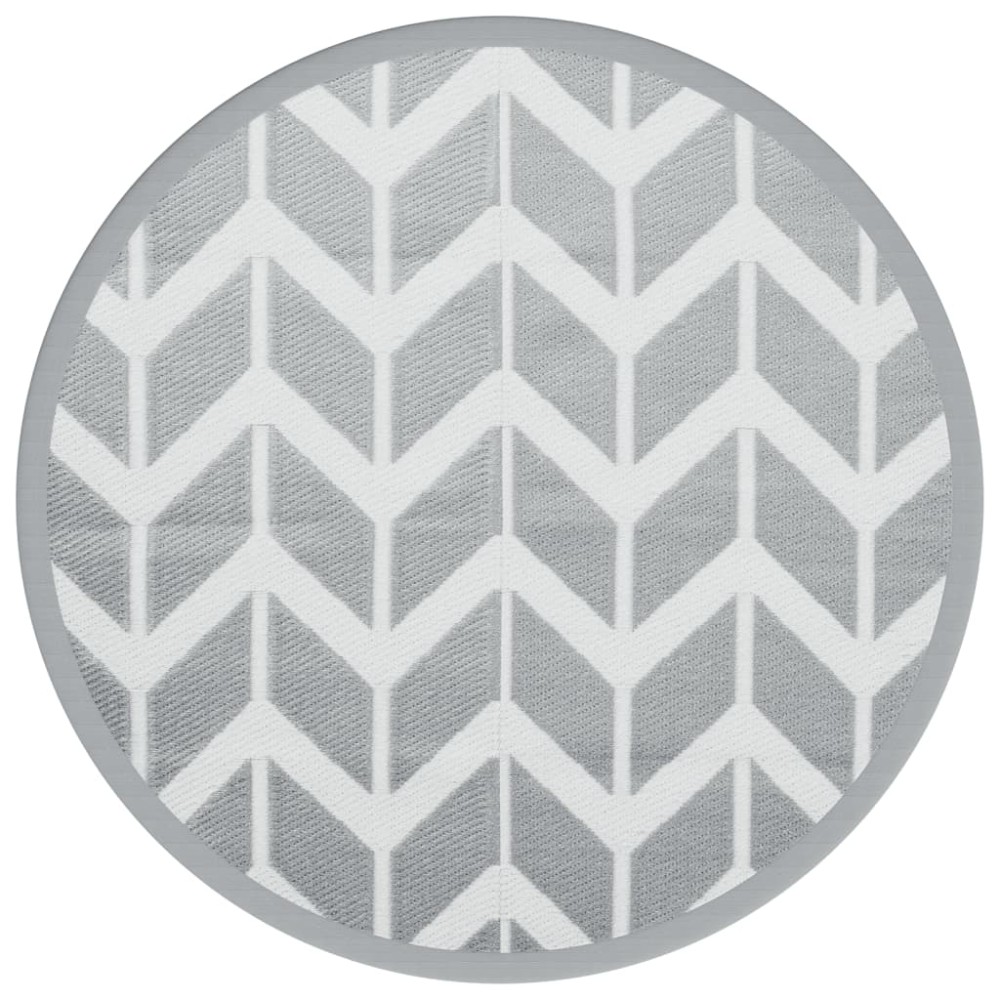 vidaXL Covor de exterior, ARAKIL gri, Ø200 cm, PP