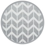 vidaXL Covor de exterior, ARAKIL gri, Ø200 cm, PP vidaXL Covor de exterior, ARAKIL gri, Ø200 cm, PP