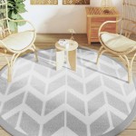 vidaXL Covor de exterior, ARAKIL gri, Ø200 cm, PP vidaXL Covor de exterior, ARAKIL gri, Ø200 cm, PP