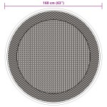 vidaXL Covor de exterior, ARAKIL verde, Ø160 cm, PP