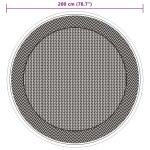 vidaXL Covor de exterior, ARAKIL verde, Ø200 cm, PP