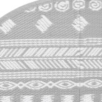 vidaXL Covor de exterior, ARAKIL gri, Ø120 cm, PP vidaXL Covor de exterior, ARAKIL gri, Ø120 cm, PP