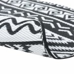 vidaXL Covor de exterior, ARAKIL negru, Ø200 cm, PP vidaXL Covor de exterior, ARAKIL negru, Ø200 cm, PP