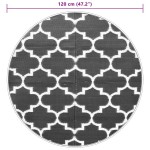 vidaXL Covor de exterior, ARAKIL albastru, Ø120 cm, PP vidaXL Covor de exterior, ARAKIL albastru, Ø120 cm, PP