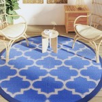 vidaXL Covor de exterior, ARAKIL albastru, Ø200 cm, PP vidaXL Covor de exterior, ARAKIL albastru, Ø200 cm, PP