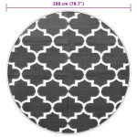 vidaXL Covor de exterior, ARAKIL albastru, Ø200 cm, PP vidaXL Covor de exterior, ARAKIL albastru, Ø200 cm, PP