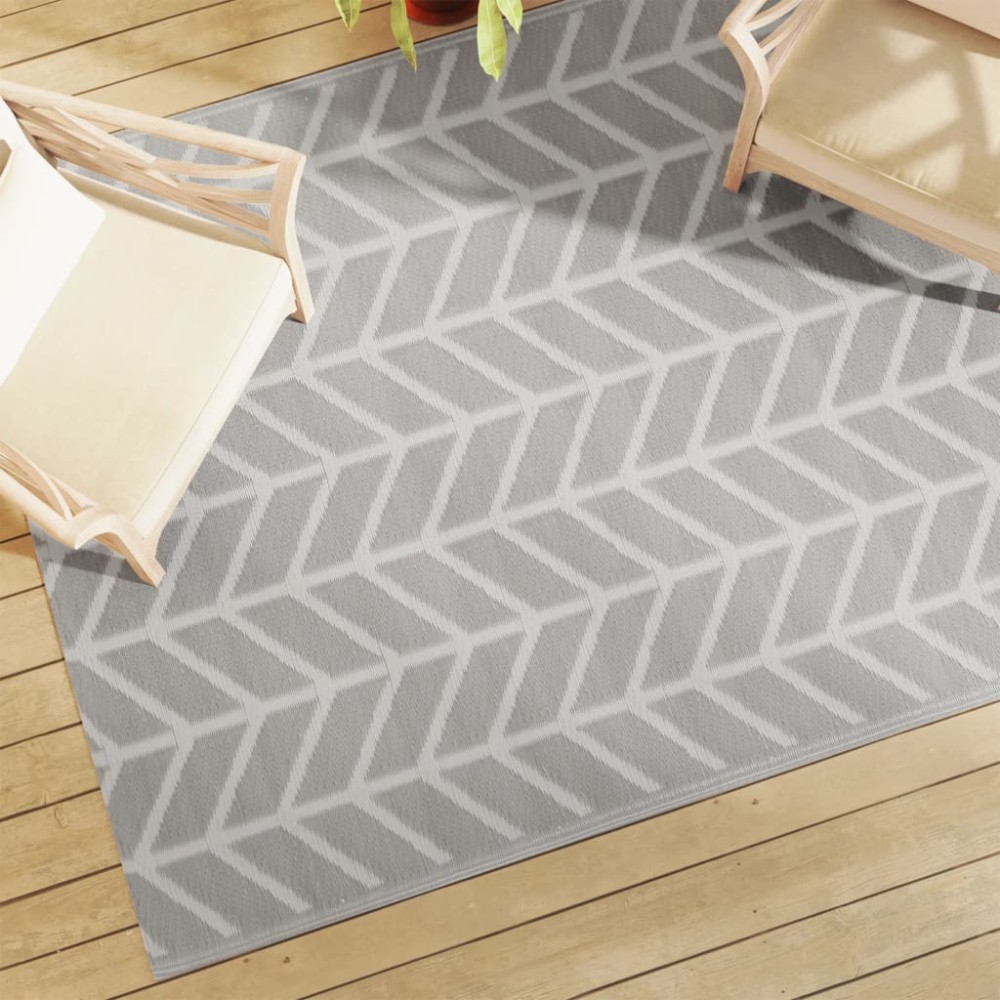 vidaXL Covor de exterior, ARAKIL gri, 160x230 cm, PP