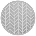 vidaXL Covor de exterior, ARAKIL gri, Ø120 cm, PP