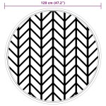 vidaXL Covor de exterior, ARAKIL gri, Ø120 cm, PP