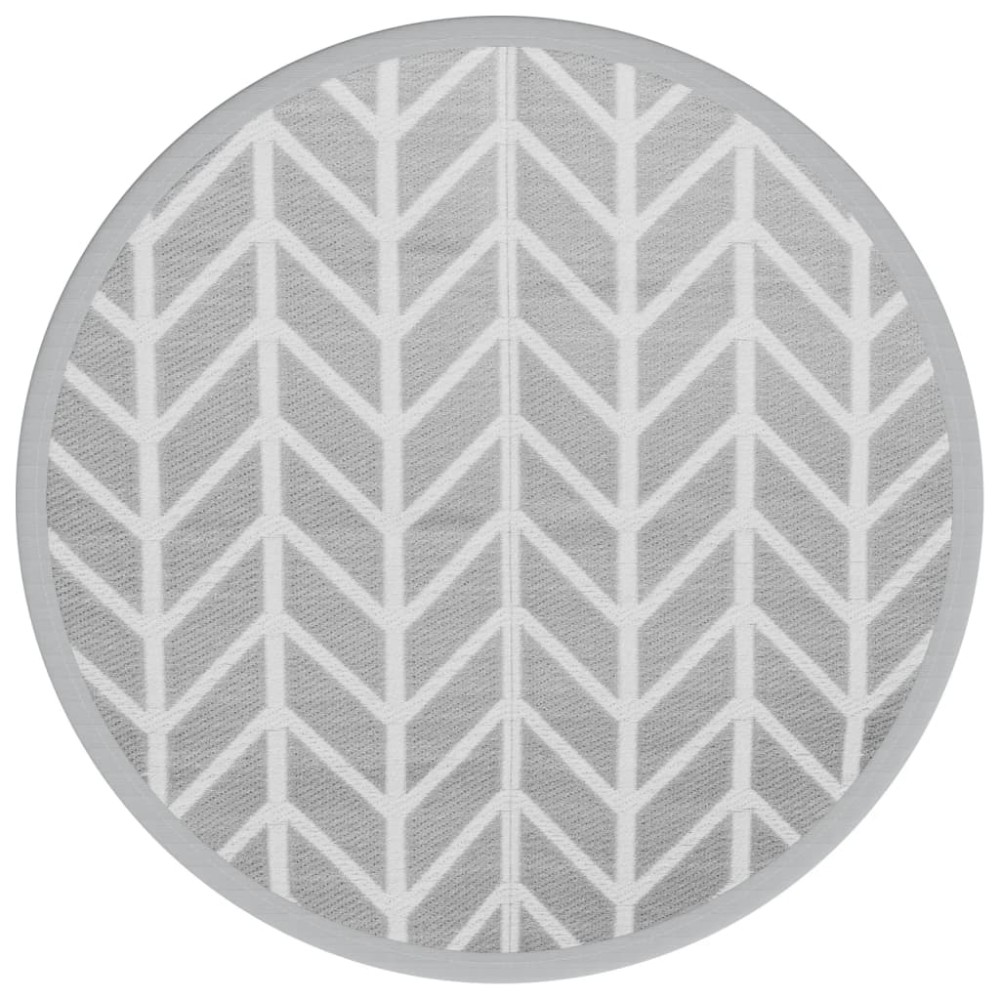 vidaXL Covor de exterior, ARAKIL gri, Ø160 cm, PP