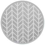vidaXL Covor de exterior, ARAKIL gri, Ø160 cm, PP