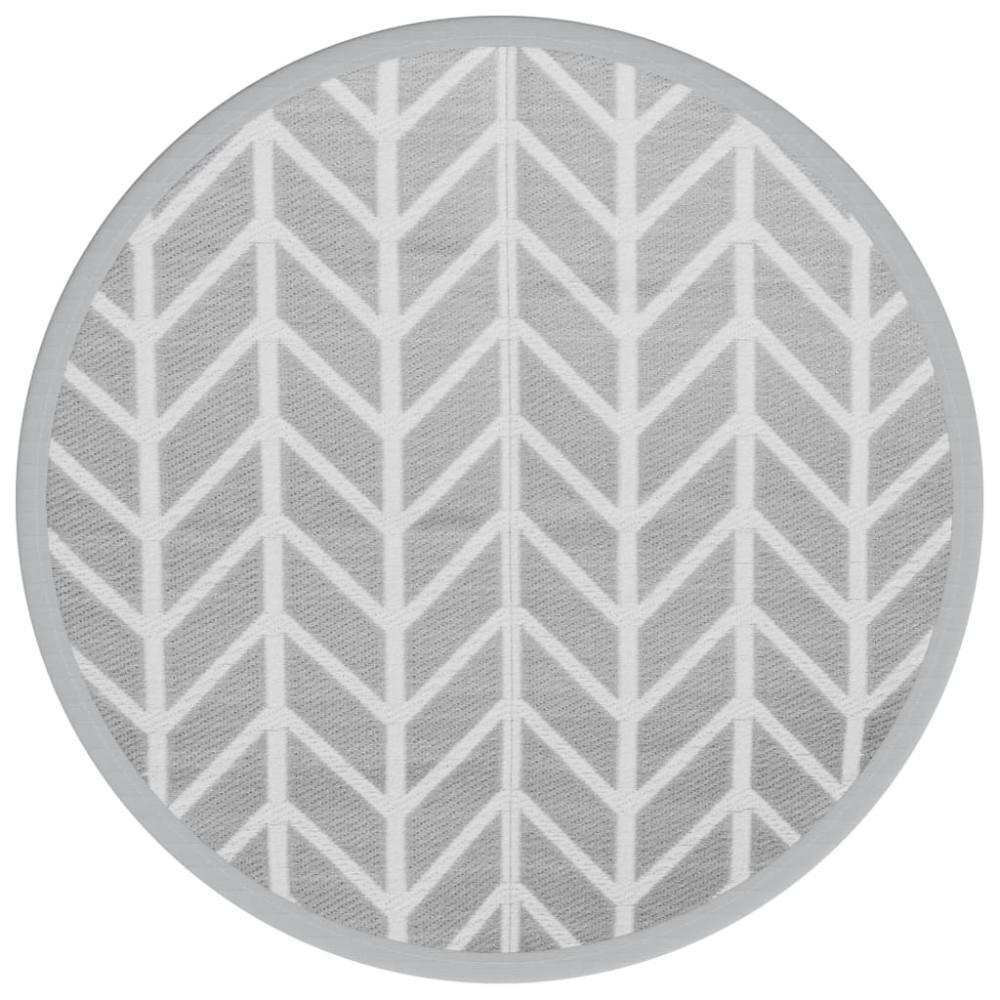 vidaXL Covor de exterior, ARAKIL gri, Ø200 cm, PP