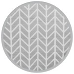 vidaXL Covor de exterior, ARAKIL gri, Ø200 cm, PP vidaXL Covor de exterior, ARAKIL gri, Ø200 cm, PP