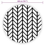 vidaXL Covor de exterior, ARAKIL gri, Ø200 cm, PP vidaXL Covor de exterior, ARAKIL gri, Ø200 cm, PP