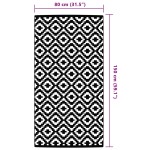 vidaXL Covor de exterior, ARAKIL gri, 80x150 cm, PP vidaXL Covor de exterior, ARAKIL gri, 80x150 cm, PP