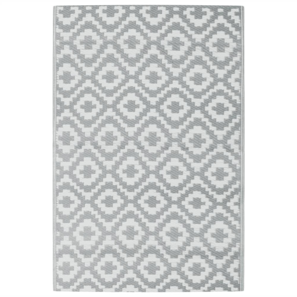 vidaXL Covor de exterior, ARAKIL gri, 120x180 cm, PP