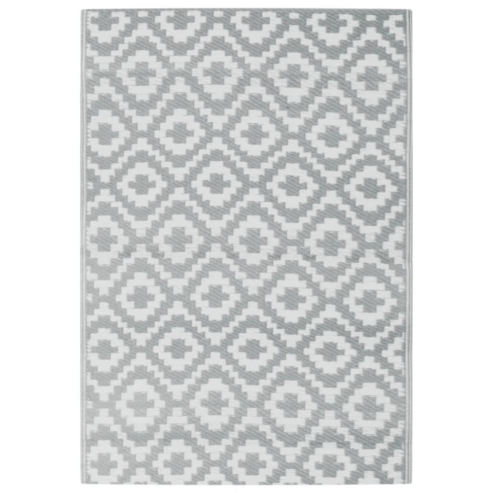 vidaXL Covor de exterior, ARAKIL gri, 160x230 cm, PP