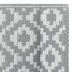 vidaXL Covor de exterior, ARAKIL gri, 160x230 cm, PP vidaXL Covor de exterior, ARAKIL gri, 160x230 cm, PP