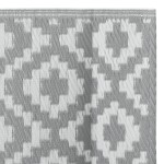 vidaXL Covor de exterior, ARAKIL gri, 190x290 cm, PP vidaXL Covor de exterior, ARAKIL gri, 190x290 cm, PP