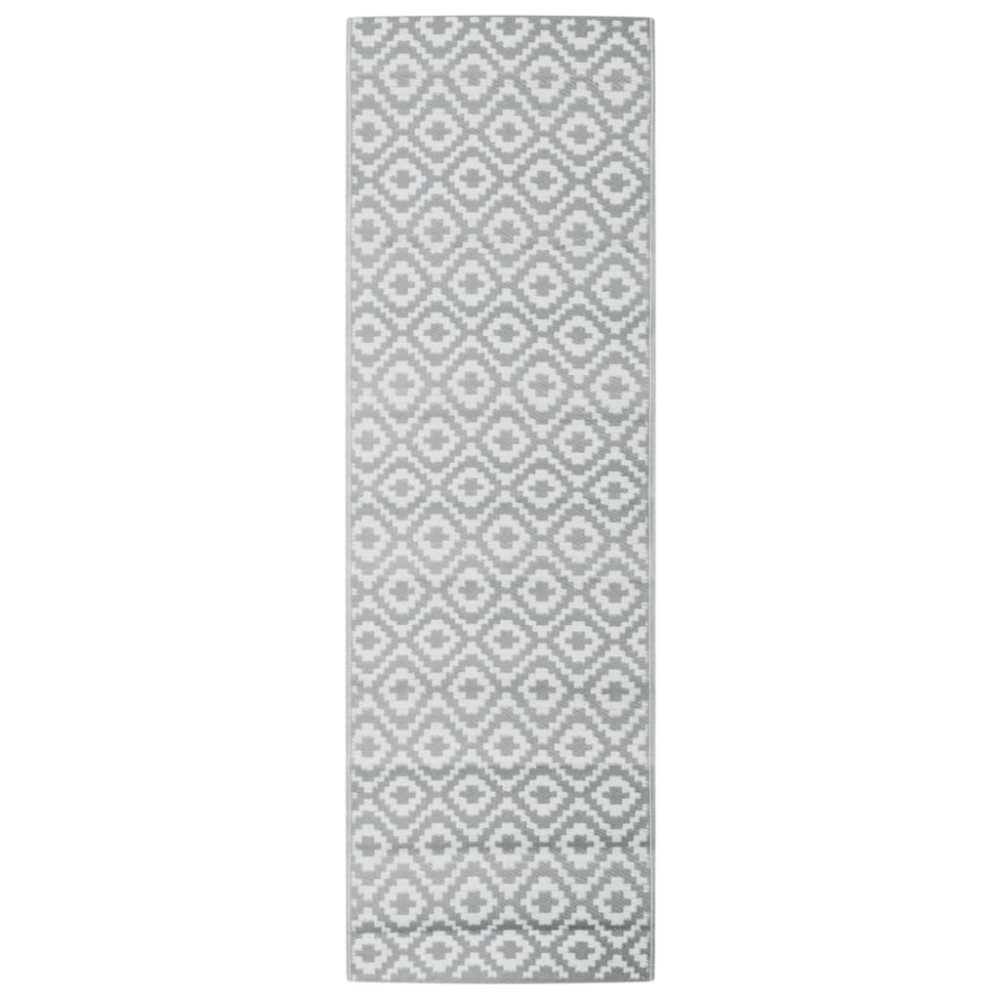 vidaXL Covor de exterior, ARAKIL gri, 80x250 cm, PP