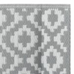 vidaXL Covor de exterior, ARAKIL gri, 80x250 cm, PP vidaXL Covor de exterior, ARAKIL gri, 80x250 cm, PP