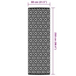 vidaXL Covor de exterior, ARAKIL gri, 80x250 cm, PP vidaXL Covor de exterior, ARAKIL gri, 80x250 cm, PP