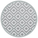 vidaXL Covor de exterior, ARAKIL gri, Ø200 cm, PP vidaXL Covor de exterior, ARAKIL gri, Ø200 cm, PP