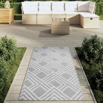vidaXL Covor de exterior, ARAKIL gri, 80x150 cm, PP