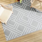 vidaXL Covor de exterior, ARAKIL gri, 160x230 cm, PP vidaXL Covor de exterior, ARAKIL gri, 160x230 cm, PP