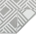 vidaXL Covor de exterior, ARAKIL gri, 190x290 cm, PP vidaXL Covor de exterior, ARAKIL gri, 190x290 cm, PP