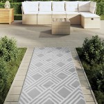 vidaXL Covor de exterior, ARAKIL gri, 80x250 cm, PP vidaXL Covor de exterior, ARAKIL gri, 80x250 cm, PP