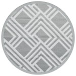 vidaXL Covor de exterior, ARAKIL gri, Ø120 cm, PP vidaXL Covor de exterior, ARAKIL gri, Ø120 cm, PP