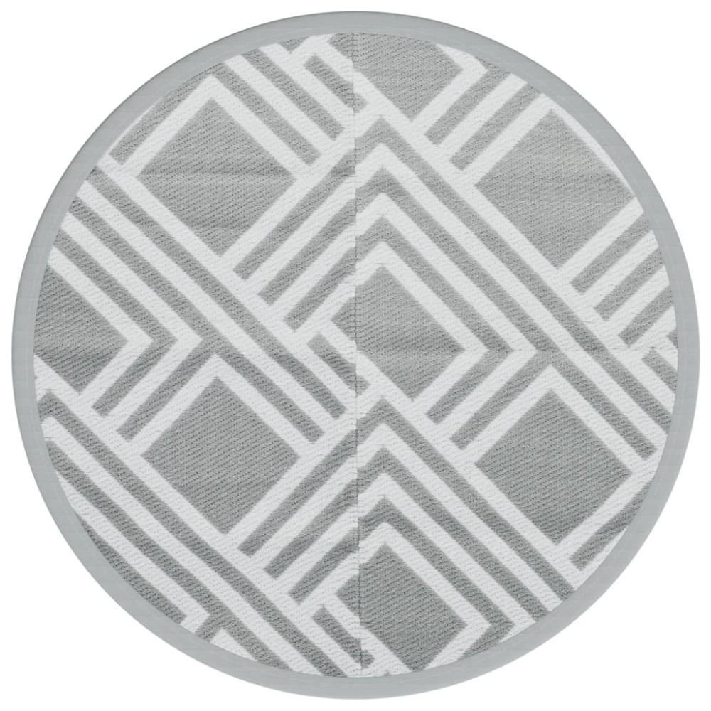 vidaXL Covor de exterior, ARAKIL gri, Ø160 cm, PP