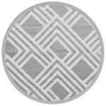 vidaXL Covor de exterior, ARAKIL gri, Ø160 cm, PP vidaXL Covor de exterior, ARAKIL gri, Ø160 cm, PP