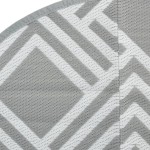 vidaXL Covor de exterior, ARAKIL gri, Ø160 cm, PP vidaXL Covor de exterior, ARAKIL gri, Ø160 cm, PP