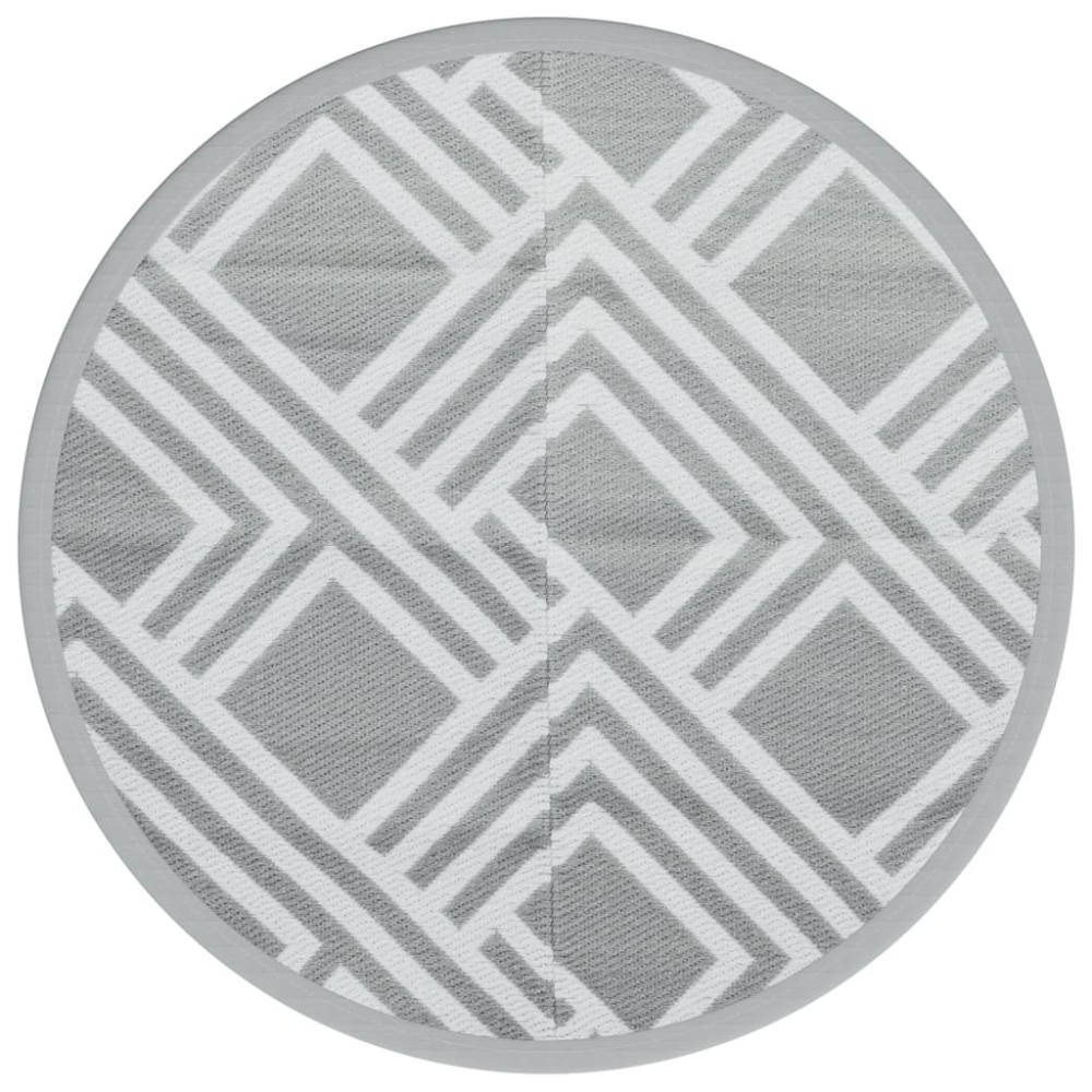 vidaXL Covor de exterior, ARAKIL gri, Ø200 cm, PP