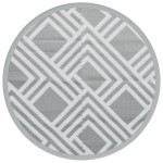 vidaXL Covor de exterior, ARAKIL gri, Ø200 cm, PP vidaXL Covor de exterior, ARAKIL gri, Ø200 cm, PP