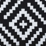 vidaXL Covor de exterior, ARAKIL alb și negru, 160x230 cm, PP vidaXL Covor de exterior, ARAKIL alb și negru, 160x230 cm, PP