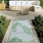 vidaXL Covor de exterior, ARAKIL verde, 80x150 cm, PP