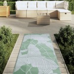 vidaXL Covor de exterior, ARAKIL verde, 80x250 cm, PP vidaXL Covor de exterior, ARAKIL verde, 80x250 cm, PP